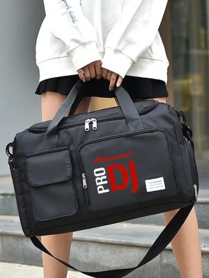 Pioneer Pro DJ Travel Duffel Bag – Large Capacity Gym Shoulder Bag with Shoe Compartment